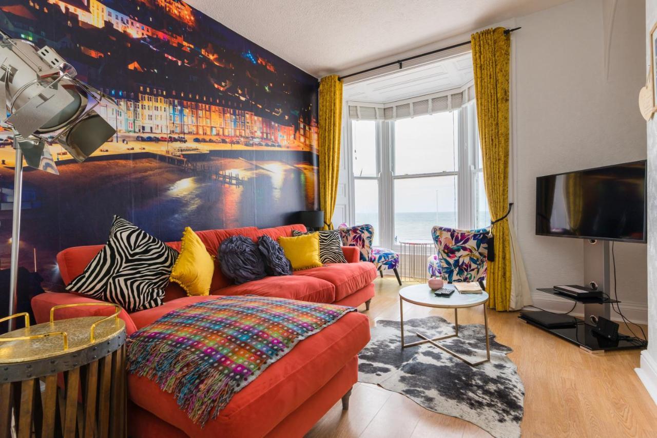 Sea View Ar Lan Y Mor Luxury Apartment Aberystwyth Exterior foto